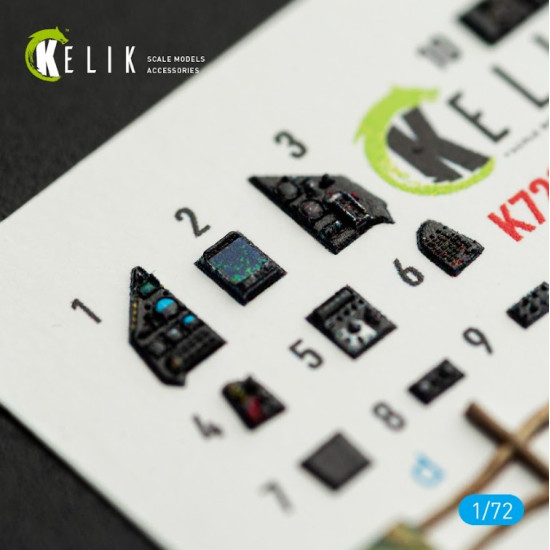 Kelik K72232 1/72 Mirage-2000c - Interior 3d Decals For Dreammodel Kit