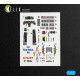 Kelik K72239 1/72 F-104j - Interior 3d Decals For Fine Molds Kit