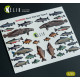 Kelik Ka35002 1/35 River Fish Set Type 2 3d Decal For Dioramas
