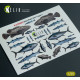Kelik Ka35003 1/35 Sea Fish Set Type 1 3d Decal For Dioramas