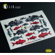 Kelik Ka35004 1/35 Sea Fish Set Type 2 3d Decal For Dioramas