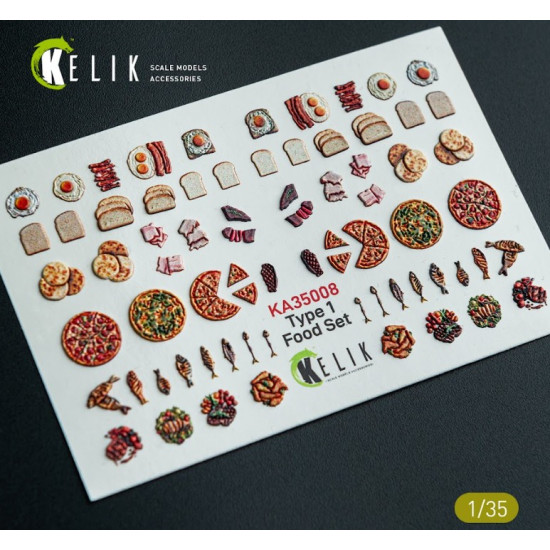 Kelik Ka35008 1/35 Food Set Type 1 3d Decal For Dioramas