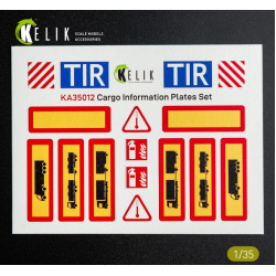 Kelik Ka35012 1/35 Cargo Information Plates Set 1 Decal For Models