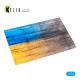 Kelik Ks72120 1/72 Concrete Plates With Ukrainian Flag Acrylic 3mm 280/180 Mm 170g