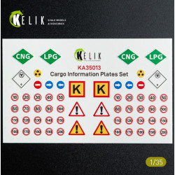 Kelik Ka35013 1/35 Cargo Information Plates Set 2 Decal For Models