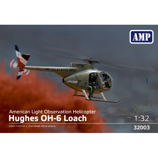 Amp 32-003 1/32 Hughes Oh-6 Loach American Light Observation Helicopter
