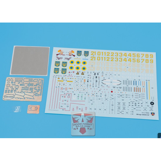 Modelsvit 72080 1/72 Mirage 2000 Ukrainian Air Force 3d Plastic Model Kit