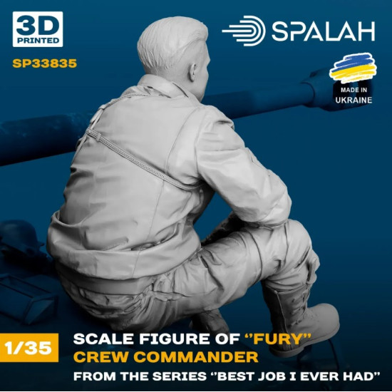 Spalah Sp33835 1/35 Crew Commander Of Fury From The Series Best Job I Ever Had