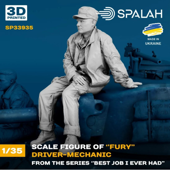 Spalah Sp33935 1/35 Mechanic-driver Of Fury From The Series Best Job I Ever Had