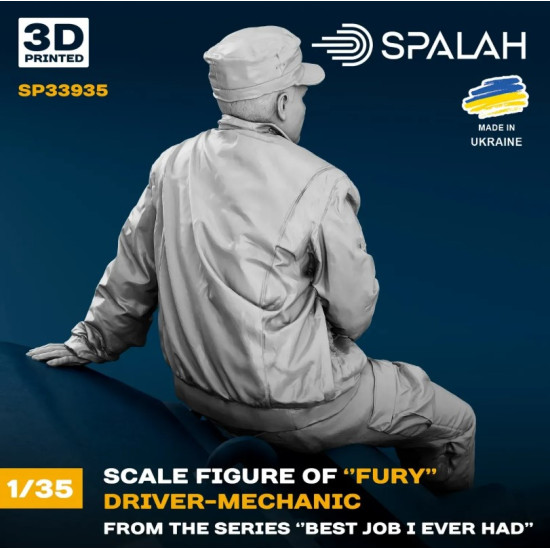 Spalah Sp33935 1/35 Mechanic-driver Of Fury From The Series Best Job I Ever Had