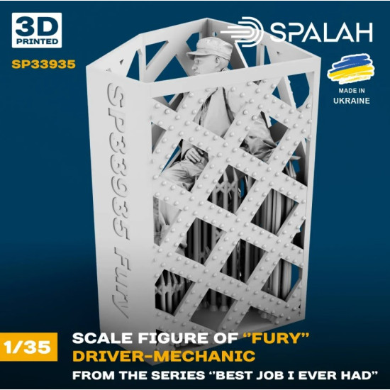 Spalah Sp33935 1/35 Mechanic-driver Of Fury From The Series Best Job I Ever Had