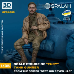 Spalah Sp34035 1/35 Tank Gunner Of Fury From The Series Best Job I Ever Had