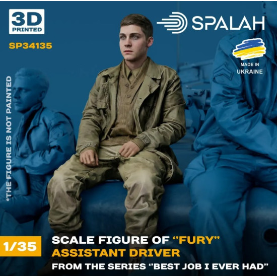 Spalah Sp34135 1/35 Assistant Driver Of Fury From The Series Best Job I Ever Had