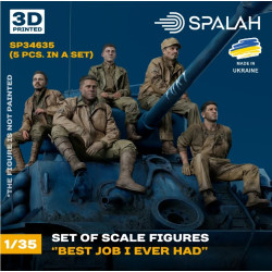 Spalah Sp34635 1/35 Set Of 5 Figures Best Job I Ever Had