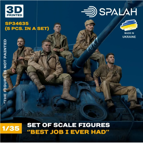 Spalah Sp34635 1/35 Set Of 5 Figures Best Job I Ever Had