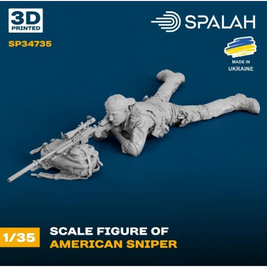 Spalah Sp34735 1/35 Figure American Sniper 3d Printed Scale Model Kit