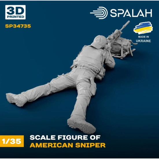 Spalah Sp34735 1/35 Figure American Sniper 3d Printed Scale Model Kit