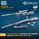 Spalah Sp34835 1/35 Set Of Scale Model Sniper Rifle Mcmillan Tac-338 2 Pcs
