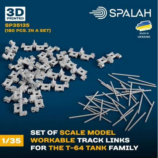 Spalah Sp35135 1/35 Worcable Track Links For The T-64 Tank Family 180 Pcs