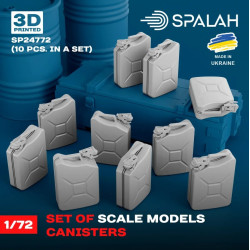 Spalah Sp24772 1/72 Set Of Scale Models Canisters 10 Pcs