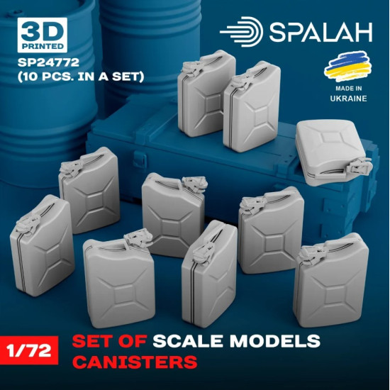 Spalah Sp24772 1/72 Set Of Scale Models Canisters 10 Pcs