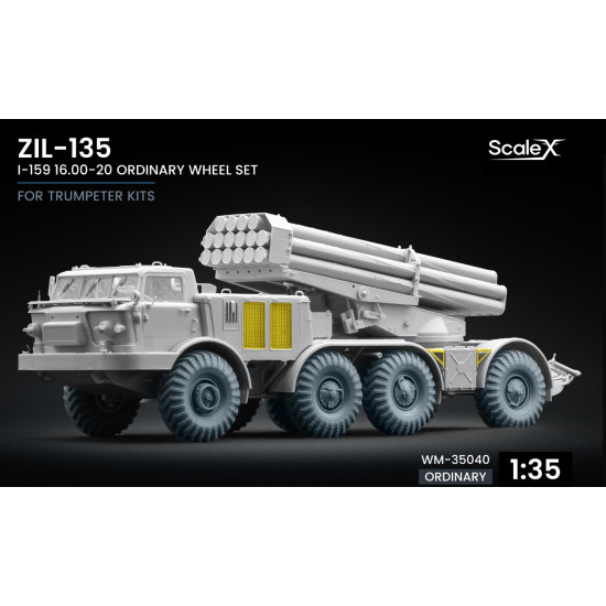 Scalex Wm-35040 1/35 Zil-135 I-159 Ordinary Wheel Set For Trumpeter