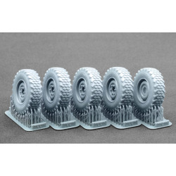 Scalex Wm-35046 1/35 Unimog U1300l Mpt 80 Ordinary Wheel Set For Revell