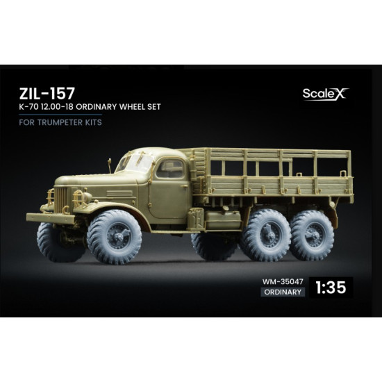 Scalex Wm-35047 1/35 Zil-157 K-70 Ordinary Wheel Set For Trumpeter