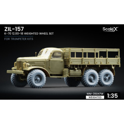 Scalex Wm-35047w 1/35 Zil-157 K-70 Weighted Wheel Set For Trumpeter