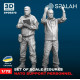 Spalah Sp26272 1/72 Set Of Figures Nato Support Personel