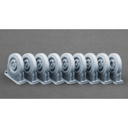 Scalex Ww-35013 1/35 Sd Kfz 234 Puma V3 Weighted Wheel Set For Dragon Miniart Rfm Italeri Ak Interactive