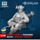 Spalah Sp28972 1/72 Set Of Figures Nato Assault Group