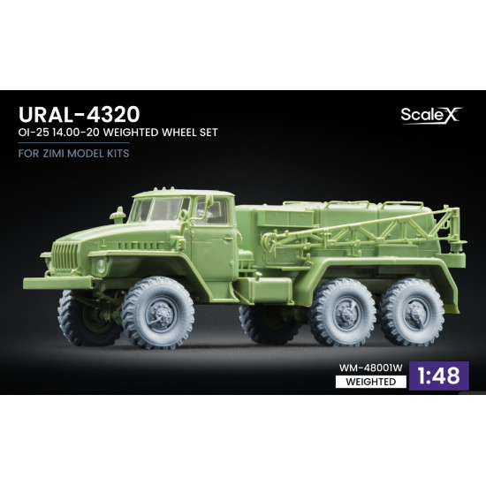 Scalex Wm-48001w 1/48 Ural-4320 Oi-25 Weighted Wheel Set For Zimi Model
