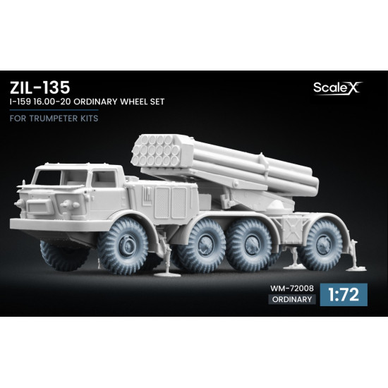 Scalex Wm-72008 1/72 Zil-135 I-159 Ordinary Wheel Set For Trumpeter