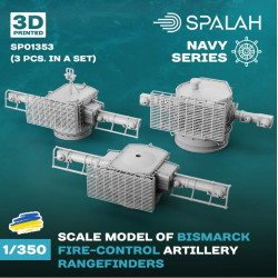 Spalah Sp01353 1/350 Bismark Fire-control Artillery Rangefinders 3 Psc