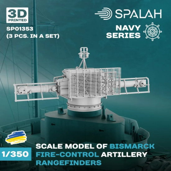 Spalah Sp01353 1/350 Bismark Fire-control Artillery Rangefinders 3 Psc