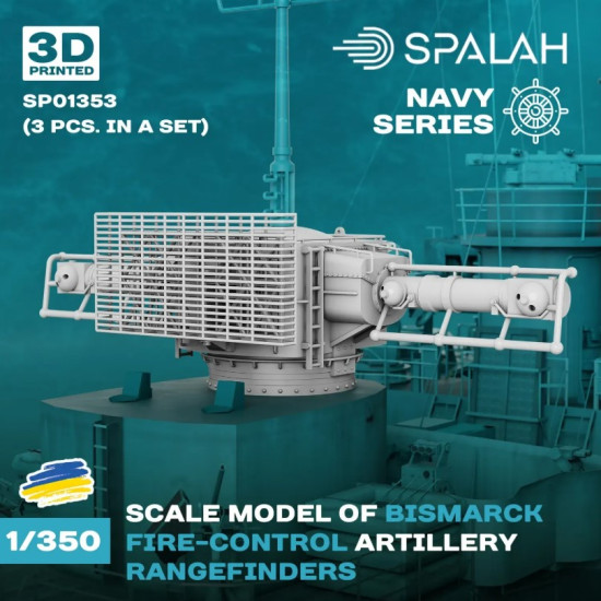 Spalah Sp01353 1/350 Bismark Fire-control Artillery Rangefinders 3 Psc