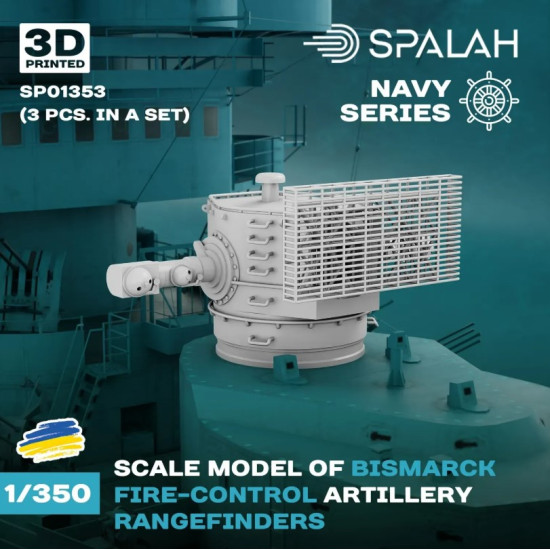 Spalah Sp01353 1/350 Bismark Fire-control Artillery Rangefinders 3 Psc