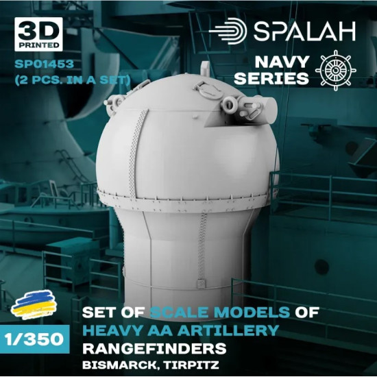 Spalah Sp01453 1/350 Heavy Aa Artillery Rangefindersfor The Bismark Tirpitz 2pcs