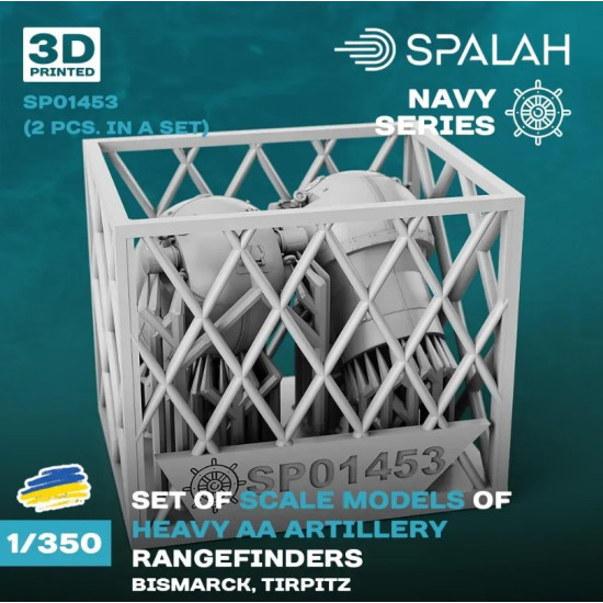 Spalah Sp01453 1/350 Heavy Aa Artillery Rangefindersfor The Bismark Tirpitz 2pcs