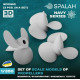 Spalah Sp01553 1/350 Propellers For Bismarck Scharnhorst Gneisenau Tirpitz 3pcs