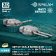 Spalah Sp01853 1/350 Main Armament 38 Cm Sk C/34 For Bismarck For Revell Kit