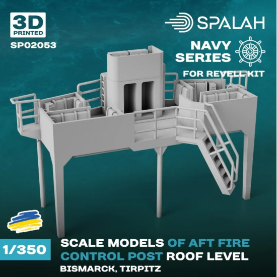 Spalah Sp02053 1/350 Ft Fire Control Post Roof Level Bismarck Tirpitz For Revell