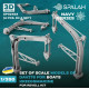 Spalah Sp02453 1/350 Set Of Scale Models Anchors Kriegsmarine 4 Pcs