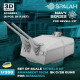 Spalah Sp02653 1/350 Armament 15 Cm Sk C/28 Guns For Biscmarck For Revell 6 Pcs