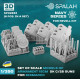 Spalah Sp02653 1/350 Armament 15 Cm Sk C/28 Guns For Biscmarck For Revell 6 Pcs