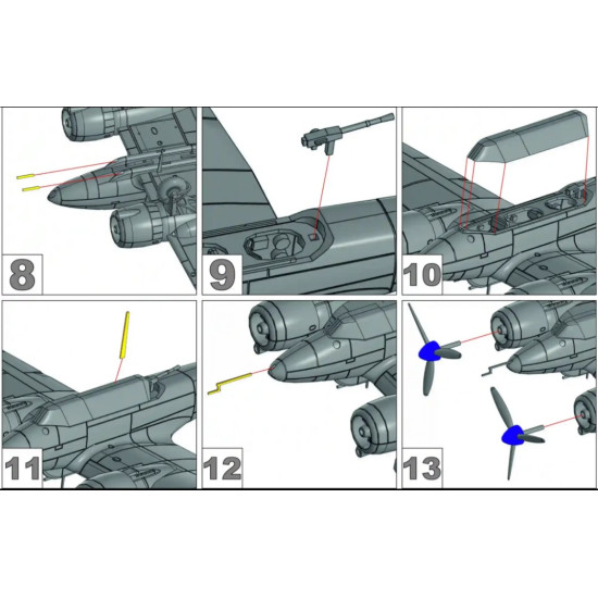 Metallic Details Mdr14461 1/144 Potez 631 Aircraft 3d Printed Model Kit