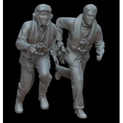 White Stork Miniatures F48023 1/48 Figures Alarm British Pilots During The Battle Of Britain From Resin 3d Printed