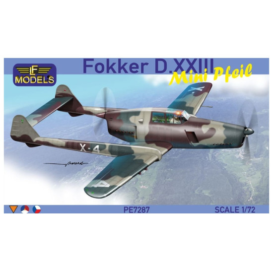 Lf Models Pe7287 1/72 Fokker D Xxiii Mini Arrow Plastic Kit With Resin Update And 4 Decal Options