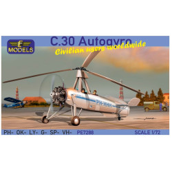 Lf Models Pe7288 1/72 C 30 Autogyro Civilian Users Worldwide Plastic Kit